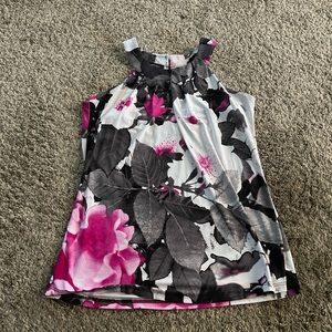 INC International Concepts Black/Pink/White Shirt - Size S